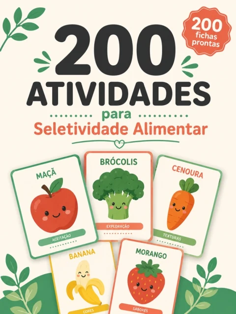 Capa do material 200 Atividades para Seletividade Alimentar