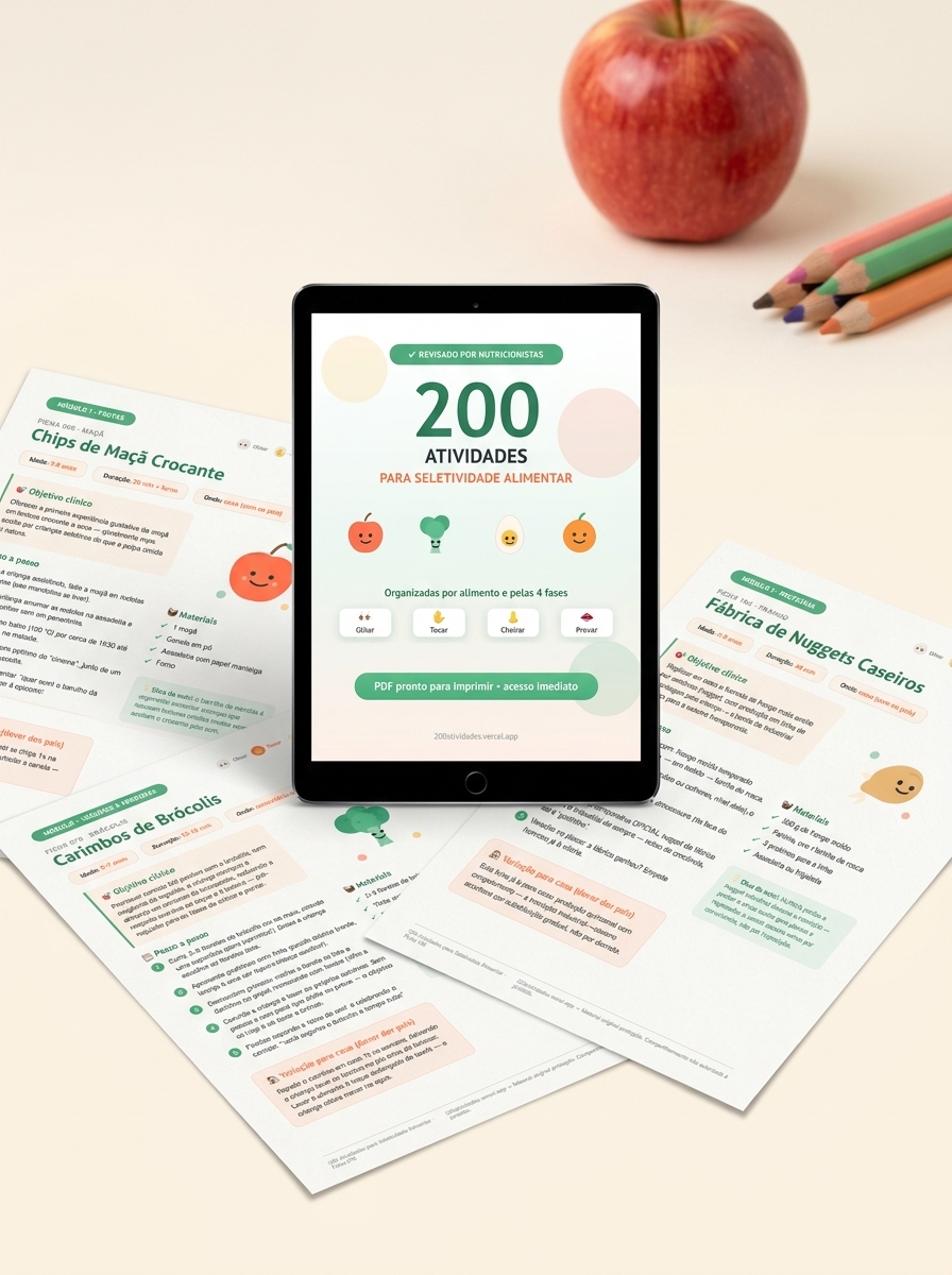 Kit completo: tablet e fichas impressas